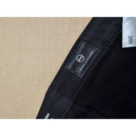 Adriano Goldschmied Women’s 26 Reg BLACK The Prima Cigarette Leg Jeans - Picture 5 of 12